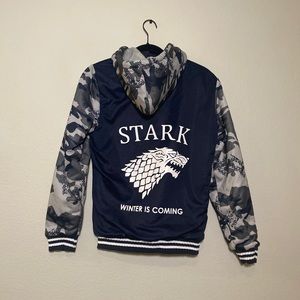 Game of Thrones | House Stark | Zip-up Camo Hoodie